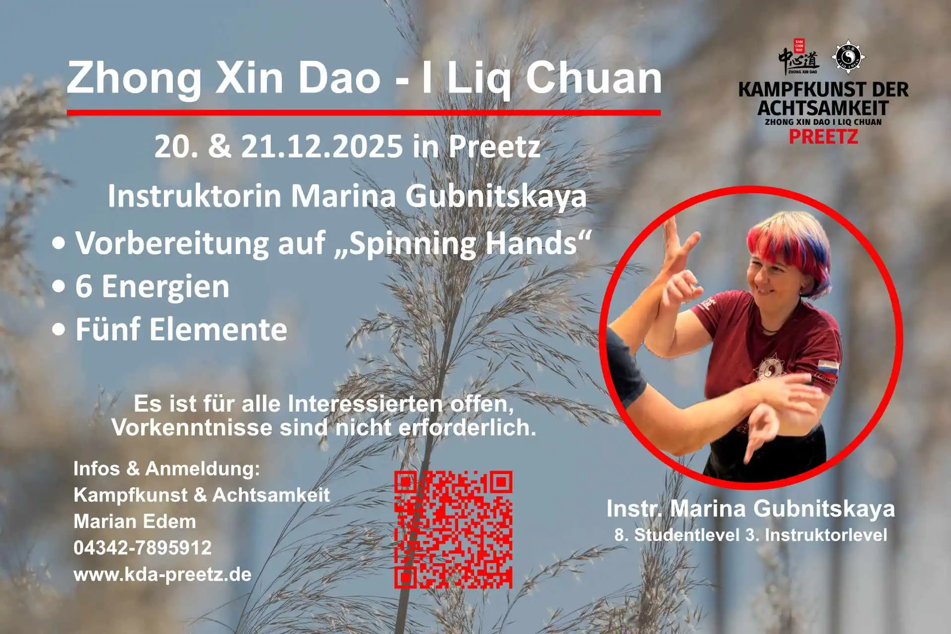 I Liq Chuan Workshop mit Instruktorin Marina Gubnitskaya (Preetz)
