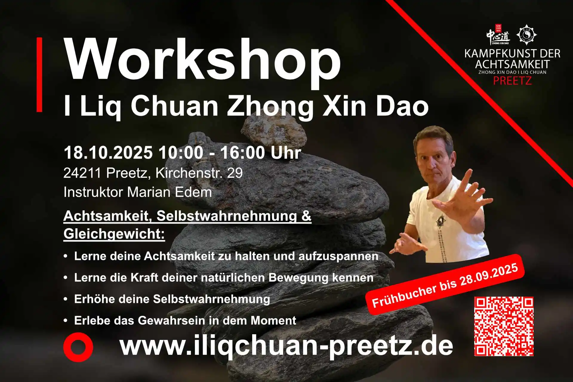 Zhong Xin Dao I Liq Chuan Workshop mit Instruktor Marian Edem (Preetz)